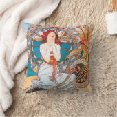 モナコ，モンテカルロ，ミュシャ クッション (ブランケット)