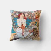 モナコ，モンテカルロ，ミュシャ クッション (裏面)