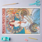 モナコ，モンテカルロ，ミュシャ 薄葉紙 (クラフト)