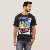 モナコ レトロ 1952 グランプリ 自動車 レース プリント Tシャツ (正面フル)