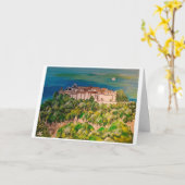 モナステリオデサンミゲル絵を描ズバイアルフレッドキツネ カード (黄色い花)