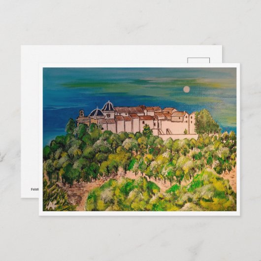 モナステリオデサンミゲル絵を描ズバイアルフレッドキツネ ポストカード (正面/裏面)