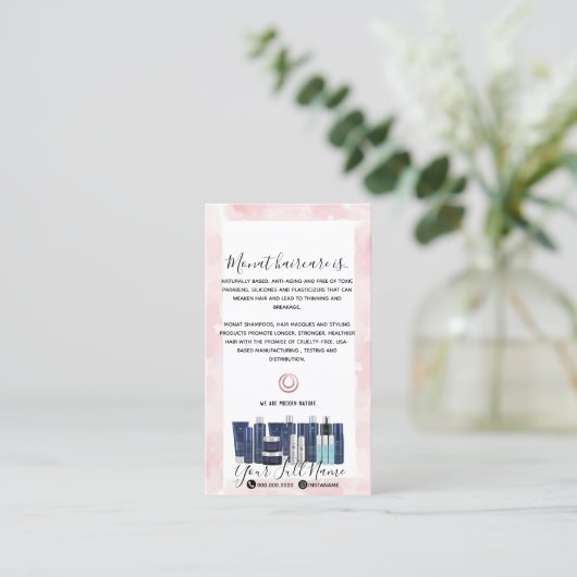 モナットの洗剤 名刺 (スタンド正面)