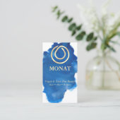 モナットブルー名刺 名刺 (スタンド正面)