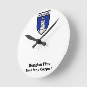 モナハンの時間にカップパに行った！ ラウンド壁時計 (傾斜)