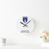 モナハンの時間にカップパに行った！ ラウンド壁時計 (ホーム)