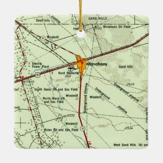 モナハンTXヴィンテージトポ セラミックオーナメント (裏面)