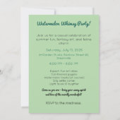 モナメロンサマータイム 招待状 (裏面)