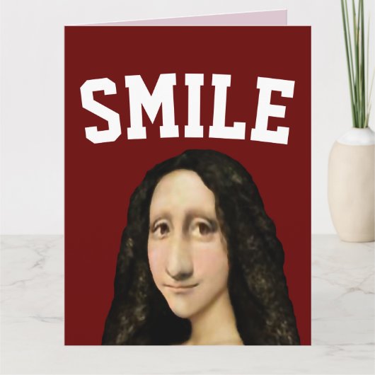 モナモダンスマイル!誕生日カード サンキューカード (正面)