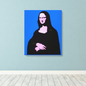 モナリサアポップ・アートのートスタイル キャンバスプリント (インサイチュ (ウッドフロア))