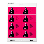 モナリサアポップ・アートのートスタイル ラベル (フルシート)