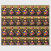 モナリサア来スサンタクロース ラッピングペーパー (フラット)