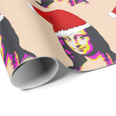 モナリサクリスマスおもしろい ラッピングペーパー (ロールコーナー)
