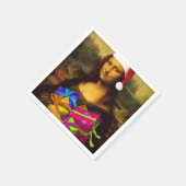 モナリササンタクロース スタンダードカクテルナプキン (角)