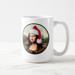 モナリササンタハットクリスマス コーヒーマグカップ