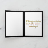 モナリササンタハットクリスマス シーズンカード (内部)