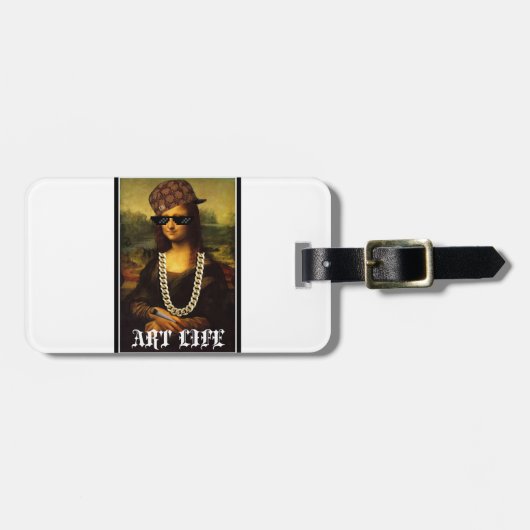 モナリサトゥグライフアートライフ ラゲッジタグ (正面横)