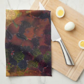 モナリサレタスファインアートビーガンスポホフ キッチンタオル (四つ折り)