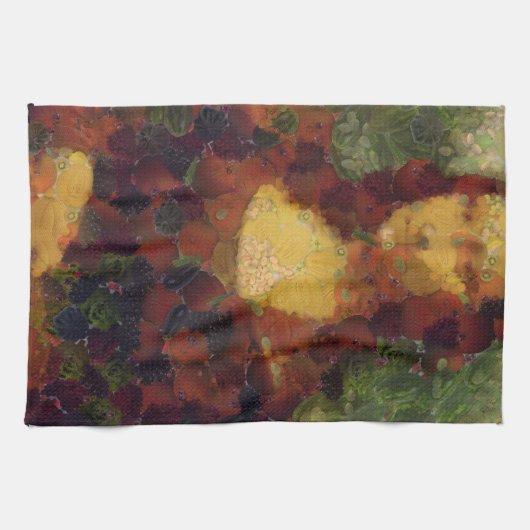 モナリサレタスファインアートビーガンスポホフ キッチンタオル (横)