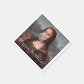 モナリサ吹ガムハッピーバースデー スタンダードカクテルナプキン (角)