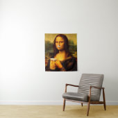 モナリサ飲みビアビール愛好家 タペストリー (インサイチュ)