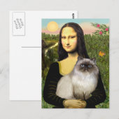 モナリサ – ヒマラヤ猫7 ポストカード (正面/裏面)