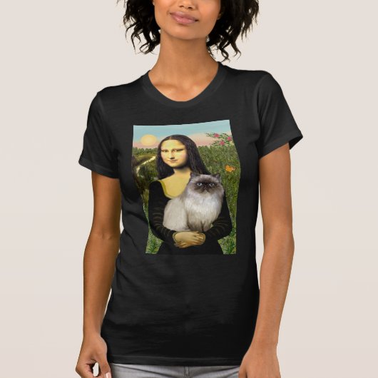 モナリサ – ヒマラヤ猫7 Tシャツ (正面)
