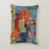 モナリザおもしろい〔占星術の〕十二宮図 お洒落 アクセントクッション (裏面(縦))