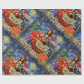 モナリザおもしろい〔占星術の〕十二宮図 お洒落 ラッピングペーパー (フラット)