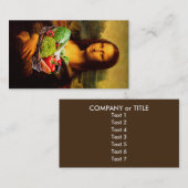 モナリザが健康食を好む 名刺 (正面/裏面)