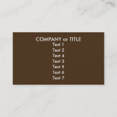 モナリザが健康食を好む 名刺 (裏面)