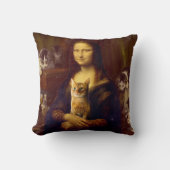 モナリザとその猫 クッション (正面)