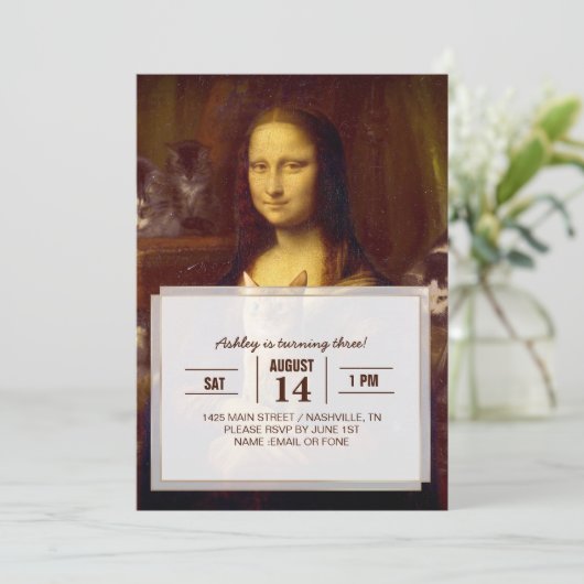 モナリザとその猫 招待状 (スタンド正面)