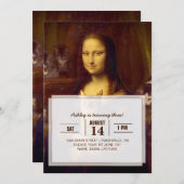 モナリザとその猫 招待状 (正面/裏面)