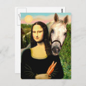 モナリザとアラビア馬 ポストカード (正面/裏面)
