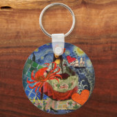 モナリザとカニ キーホルダー (正面)