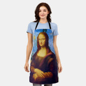 モナリザとヴァンゴッホ エプロン (着用した状態)
