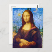 モナリザとヴァンゴッホ ポストカード (正面/裏面)