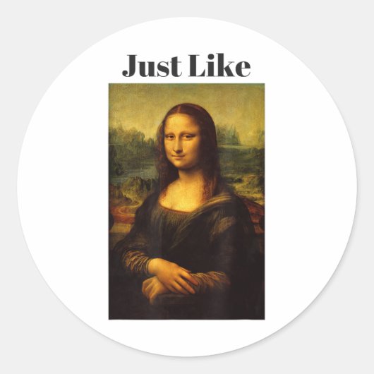 モナリザと同じ_1 ラウンドシール (正面)