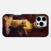モナリザと彼女の猫 iPhoneケース (裏面横)
