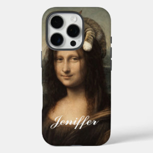 モナリザと眠る猫 iPhone 16 PROケース
