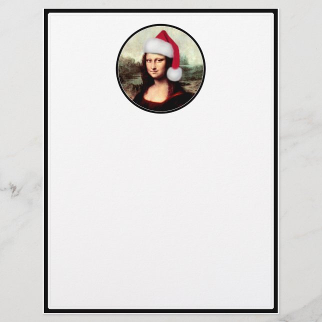 モナリザのクリスマスサンタハット (正面)