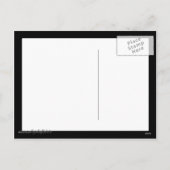 モナリザのクリスマスサンタハット シーズンポストカード (裏面)