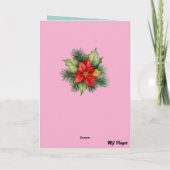 モナリザのクリスマス シーズンカード (裏面)