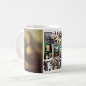 モナリザのスマイルお土産おもしろいコラージュマグ コーヒーマグカップ (正面左)