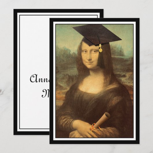モナリザの卒業の日 案内状 (正面/裏面)