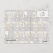 モナリザの多くの顔 ポストカード (裏面)