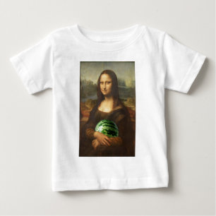 モナリザはスイカが大好き ベビーTシャツ