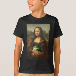 モナリザはスイカが大好き Tシャツ