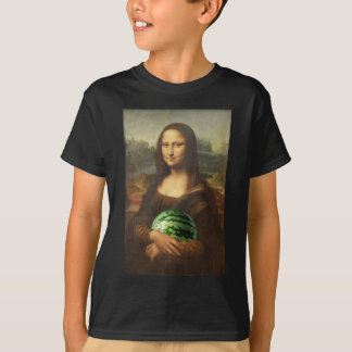 モナリザはスイカが大好き Tシャツ